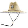 imageHUK Mens Printed Straw Lifeguard Style Wide Brim Sun HatHarbor Mist