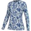 imageHUK Pursuit Pattern Long Sleeve Fishing Shirt for WomenBrackish Flow  Wedgewood
