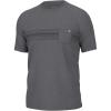 imageHUK Waypoint Short Sleeve Crew Pocket TShirt for MenBaraboo Stripe  Night Owl