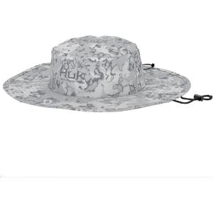 imageHUK Mens Boonie Wide Brim Fishing HatFin Flats  Harbor Mist