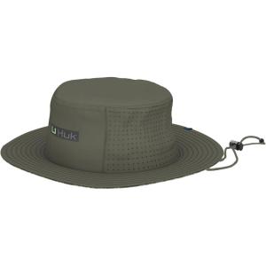 imageHUK Performance Bucket AntiGlare Fishing Hat for MenAqua Dye  Moss
