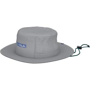 imageHUK Performance Bucket AntiGlare Fishing Hat for MenTidal Map  Harbor Mist