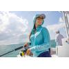 imageHUK Icon X Hoodie Fishing Shirt with Sun Protection for WomenMarine Blue