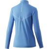 imageHUK Womens Icon 14 Zip Long Sleeve Fishing Shirt with Sun ProtectionAzure Blue