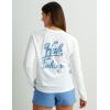 imageHUK Womens Pursuit Patterned Crew Long Sleeve Performance ShirtGraphic  White