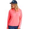 imageHUK Icon X Hoodie Fishing Shirt with Sun Protection for WomenNeon Coral