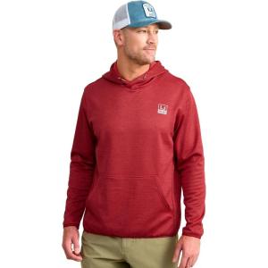 imageHUK Mens Fleece Performance Fishing HoodieScarlet Blaze Heather