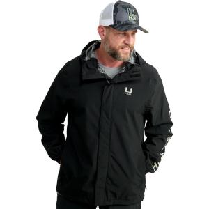 imageHUK Mens Storm Jacket Heavy Duty Fishing Rain CoatBlack