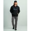 imageHUK Mens Cotton Fleece Graphic Hoodie Performance Fishing SweatshirtHukd Up  Black
