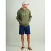 imageHUK Mens Cotton Fleece Graphic Hoodie Performance Fishing SweatshirtHukd Up  Moss