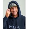 imageHUK Mens Cotton Fleece Graphic Hoodie Performance Fishing SweatshirtHukd Up  Naval Academy