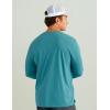 imageHUK Mens Performance Fishing Logo Tee Long Sleeve QuickDryStorm Blue