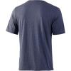 imageHUK Mens Performance Fishing Logo TeeShort Sleeve  QuickDrySargasso Sea Heather  New Logo