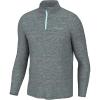 imageHUK Coldfront Heather Pullover Fishing 14 Zip for MenCrystal Blue Heather
