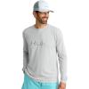 imageHUK Mens Performance Fishing Logo Tee Long Sleeve QuickDryHarbor Mist