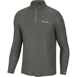 imageHUK Coldfront Heather Pullover Fishing 14 Zip for MenHeather Moss