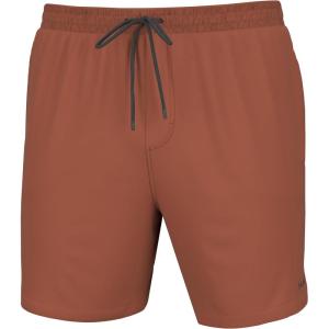 imageHUK Mens 55quot Pursuit Volley QuickDry Fishing Swim ShortsBaked Clay