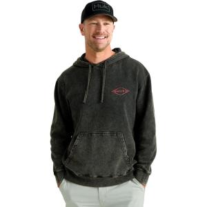 imageHUK Mens Cotton Fleece Graphic Hoodie Performance Fishing SweatshirtGraphic  Black
