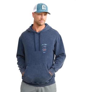 imageHUK Mens Cotton Fleece Graphic Hoodie Performance Fishing SweatshirtGraphic  Naval Academy