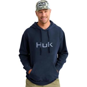 imageHUK Mens Cotton Fleece Graphic Hoodie Performance Fishing SweatshirtHukd Up  Naval Academy