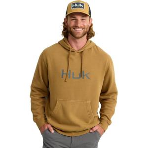 imageHUK Mens Cotton Fleece Graphic Hoodie Performance Fishing SweatshirtHukd Up  Sand Piper