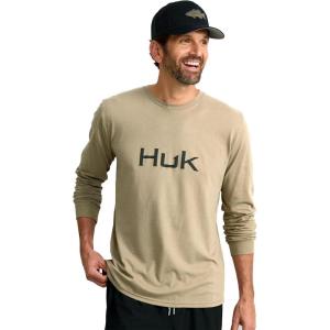 imageHUK Mens Performance Fishing Logo Tee Long Sleeve QuickDryOverland Trek