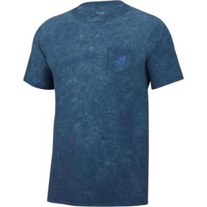 imageHUK Short Sleeve Mineral Wash Pocket Tee Fishing TShirt for MenNaval Academy