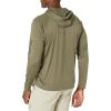 imageHUK Mens Pursuit Hoodie  Performance LongSleeve Shirt 30 UPFMoss