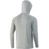 imageHUK Mens Pursuit Hoodie  Performance LongSleeve Shirt 30 UPFOvercast Grey