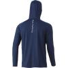 imageHUK Mens Pursuit Hoodie  Performance LongSleeve Shirt 30 UPFSargasso Sea