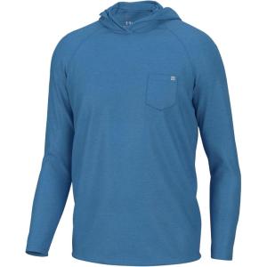 imageHUK Waypoint Hoodie Performance LongSleeve Shirt for MenAzure Blue