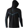 imageHUK Mens Icon X Hoodie  Fishing Shirt with 50 UPF Sun ProtectionBlack  New Logo