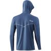 imageHUK Mens Icon X Hoodie  Fishing Shirt with 50 UPF Sun ProtectionTitanium Blue