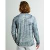 imageHUK Mens Standard Pursuit Pattern Crew Sleeve Performance Shirt Mossy OakCalmwater Silver Sky