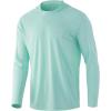 imageHUK Mens Icon X Hoodie  Fishing Shirt with 50 UPF Sun ProtectionBeach Glass