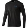 imageHUK Mens Icon X Hoodie  Fishing Shirt with 50 UPF Sun ProtectionBlack  New Logo