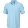 imageHUK Mens Pursuit Performance Short Sleeve Polo ShirtCrystal Blue