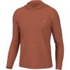 imageHUK Waypoint Hoodie Performance LongSleeve Shirt for MenBaked Clay