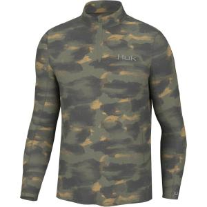 imageHUK Camden Coldfront Pullover Fishing 14 Zip for MenMoss