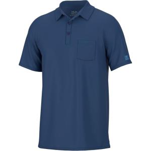 imageHUK Mens Pursuit Performance Short Sleeve Polo ShirtSet Sail