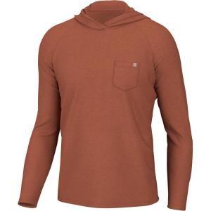 imageHUK Waypoint Hoodie Performance LongSleeve Shirt for MenBaked Clay