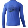 imageHUK Kids Printed Long Sleeve Shirt Sun ProtectionKc Big Bull  Deep Cobalt