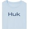 imageHUK UnisexChild Logo Tee  Kids Performance Fishing TShirtCoastal Sky Heaather