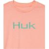imageHUK UnisexChild Logo Tee  Kids Performance Fishing TShirtDesert Flower Heather