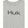 imageHUK UnisexChild Logo Tee  Kids Performance Fishing TShirtHeather Grey