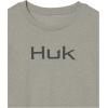 imageHUK UnisexChild Logo Tee  Kids Performance Fishing TShirtHeather Moss
