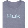 imageHUK UnisexChild Logo Tee  Kids Performance Fishing TShirtSargasso Sea Heather
