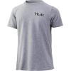 imageHUK UnisexChild Tee  Kids Performance Fishing TShirtAmerican Pride  True Grey Heather