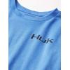imageHUK UnisexChild Tee  Kids Performance Fishing TShirtOffshore Shield  Seafoam