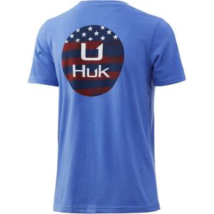 imageHUK UnisexChild Tee  Kids Performance Fishing TShirtAmerican Pride  Seafoam